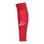 Squad sock w/o foot solid bright red