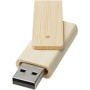 Rotate 4GB bamboo USB flash drive - Beige