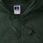 RUS Men Authentic Zip Hood Jacket, Bottle Green, 3XL