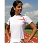 Spiro Ladies' Dash Training Shirt - Navy/White - S