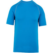 Functioneel t-shirt met korte mouwen en UV-bescherming Aqua Blue XS