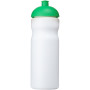 Baseline® Plus 650 ml sportfles met koepeldeksel - Wit/Groen