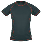 SW PASSAT MEN functioneel heren T-shirt met korte mouwen en contrasterende naden. 100% polyester, 150 g/m2. S-3XL rood