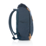 Impact AWARE™ 16 oz. recycled canvas 15" laptop backpack, blue