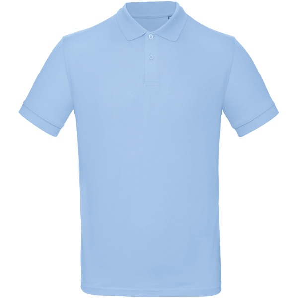 Men's organic polo shirt Sky Blue S