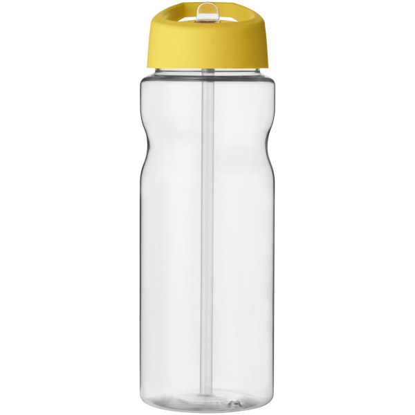 H2O Active® Base 650 ml spout lid sport bottle - Transparent/Yellow