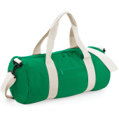 Original Barrel Bag Kelly Green / Off White One Size