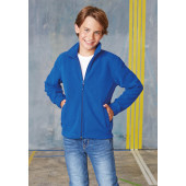 Kids’ zip microfleece jacket Royal Blue 12/14 years
