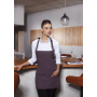 BLS 6 Short Bib Apron Basic with Buckle and Pocket - aubergine - Stck