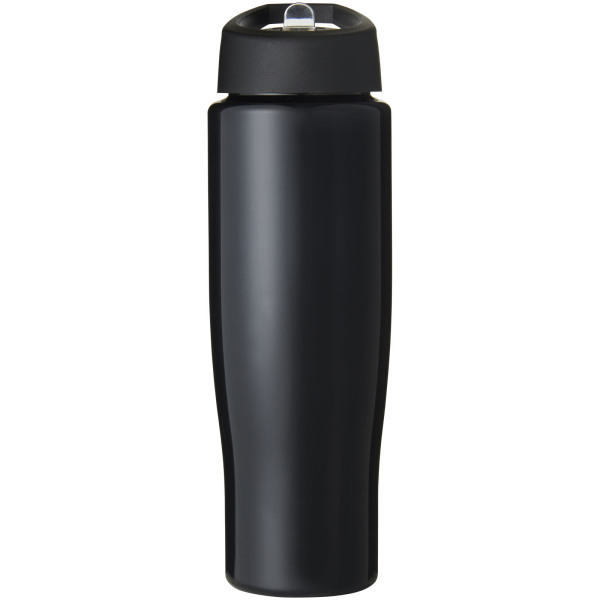 H2O Active® Tempo 700 ml spout lid sport bottle - Solid black
