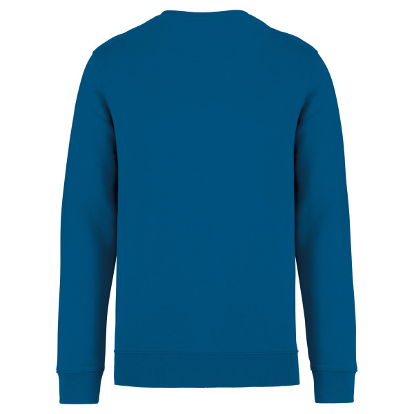 Ecologische uniseks sweater met ronde hals Blue Sapphire XL