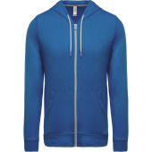 Hooded vestje van licht katoen Light Royal Blue L