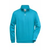 Workwear Half Zip Sweat - turquoise - XL
