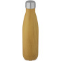 Cove 500 ml vacuum insulated stainless steel bottle with wood print - Heather natural