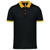 Heren-sportpolo Black / Yellow S