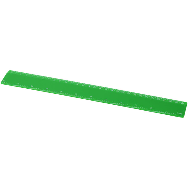 Refari liniaal van 30 cm van gerecycled plastic - Groen