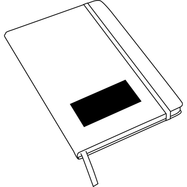 A6-notitieboekje AUTHOR - wit, zwart