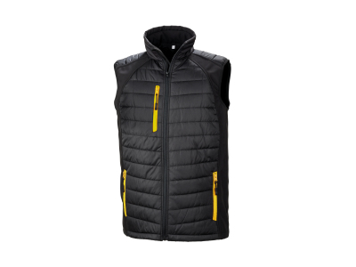 BLACK COMPASS GEWATTEERDE SOFTSHELL BODYWARMER BLACK COMPASS GEWATTEERDE SOFTSHELL BODYWARMER