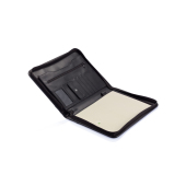 Essential zipper portfolio, zwart