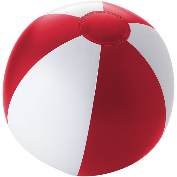 Palma solid beach ball - Red/White