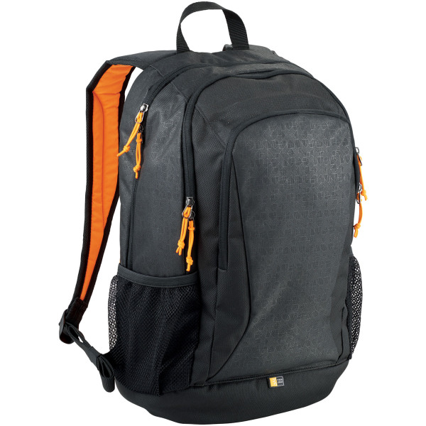 Case Logic Ibira 15.6" laptop and tablet backpack 24L - Solid black/Orange