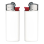 BIC® J25 Standaard aansteker J25 Lighter BO opaque white_BA white_FO red_HO chrome
