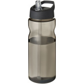 H2O Active® Eco Base 650 ml drikkeflaske og låg med hældetud - Koksgrå/Ensfarvet sort