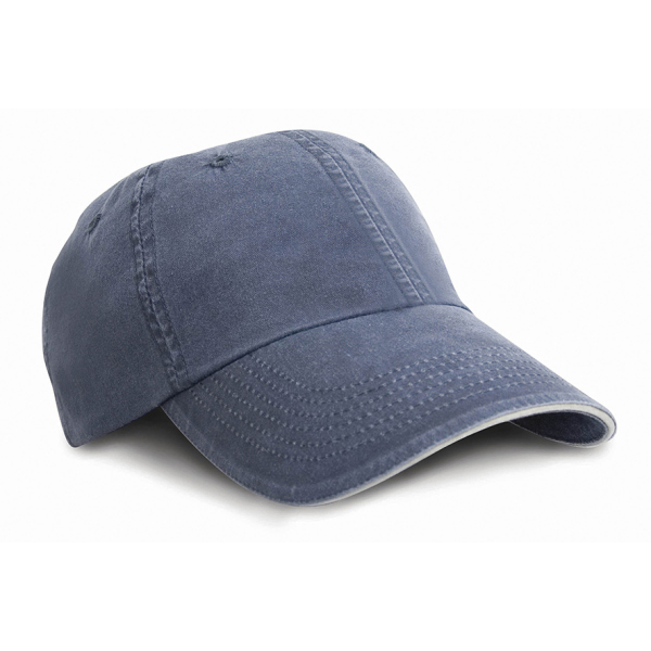 Fine Cotton Twill Cap - Navy/Putty - One Size Fine Cotton Twill Cap - Navy/Putty - One Size