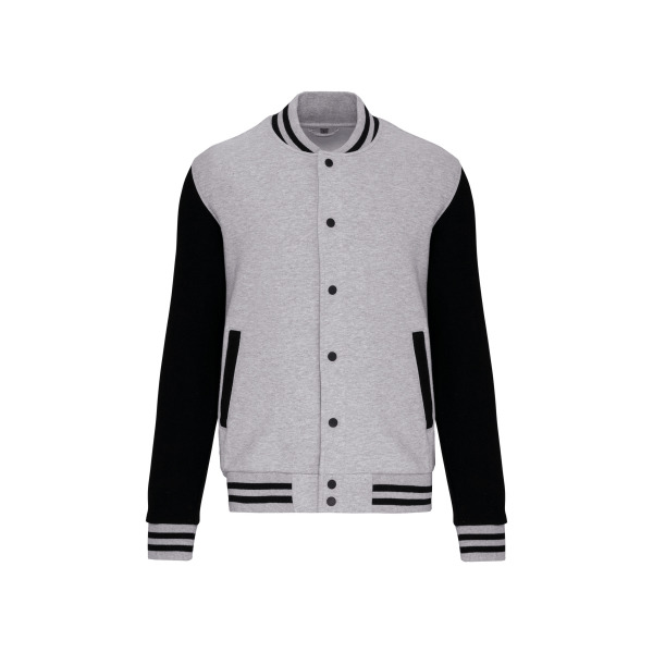 Kinder college jacket Oxford Grey / Black 12/14 jaar