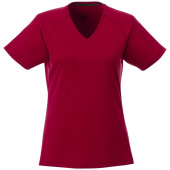 Amery Cool Fit kortärmad V-ringad t-shirt dam - Röd - XS