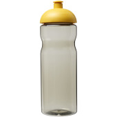 H2O Active® Eco Base 650 ml sportfles met koepeldeksel - Charcoal/Geel