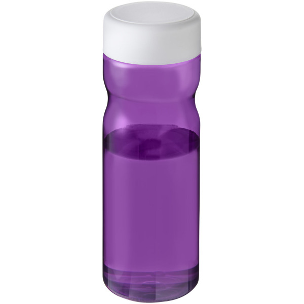 H2O Active® Base 650 ml screw cap water bottle - Purple/White