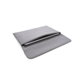 Magnetisch sluitende 15.6" laptop sleeve PVC-vrij, grijs