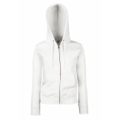 Premium Hooded Sweat Jacket Lady-Fit - White - L (14)
