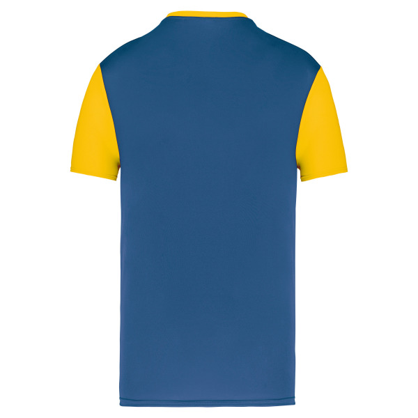 Tweekleurige jersey met korte mouwen voor kinderen Sporty Royal Blue / Sporty Yellow 12/14 jaar
