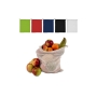 Herbruikbaar groente & fruit zakje OEKO-TEX® katoen 25x30cm - Wit
