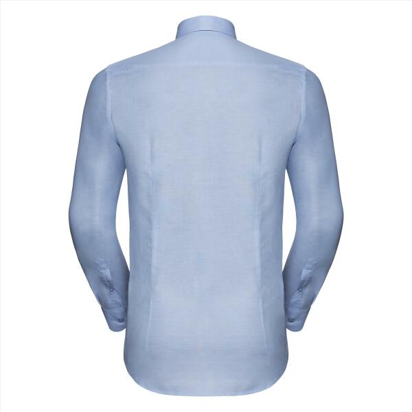 Men's L/S Tail. Button-Down Oxford Shirt, Oxf. Blue, 3XL,RUS