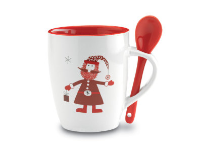 CLAUS - Kerstmok met lepel CLAUS - Kerstmok met lepel