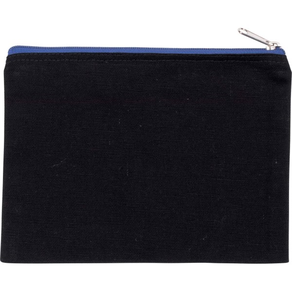 Tasje van canvaskatoen - middelgroot model Black / Royal Blue One Size
