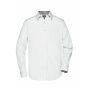 Men's Plain Shirt - white/black-white - S