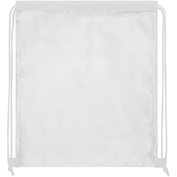 Lancaster transparent drawstring backpack 5L - White/Transparent clear