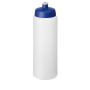 Baseline® Plus 750 ml drinkfles met sportdeksel - Transparant/Blauw