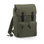 Vintage Laptop Backpack - Olive Green/Black - One Size