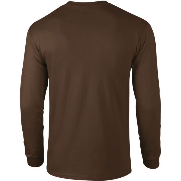 Ultra Cotton™ Classic Fit Adult Long Sleeve T-Shirt Dark Chocolate 3XL