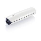 2.200 mAh powerbank inclusief laserpointer, wit 2.200 mAh powerbank inclusief laserpointer, wit