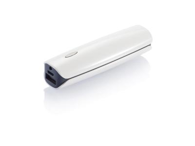 2.200 mAh powerbank inclusief laserpointer, wit 2.200 mAh powerbank inclusief laserpointer, wit