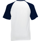 Valueweight Short Sleeve Baseball T White / Deep Navy L