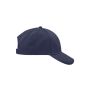MB6118 Brushed 6 Panel Cap - navy - one size