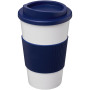 Americano® 350 ml insulated tumbler with grip - Blue/White