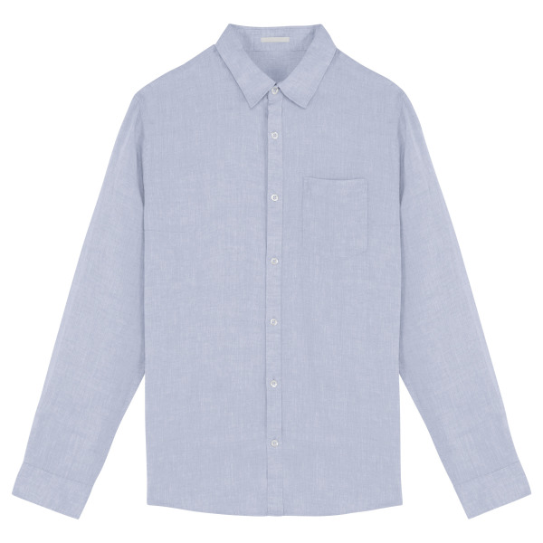 Leinen-Bluse für Damen Linen Blue XS